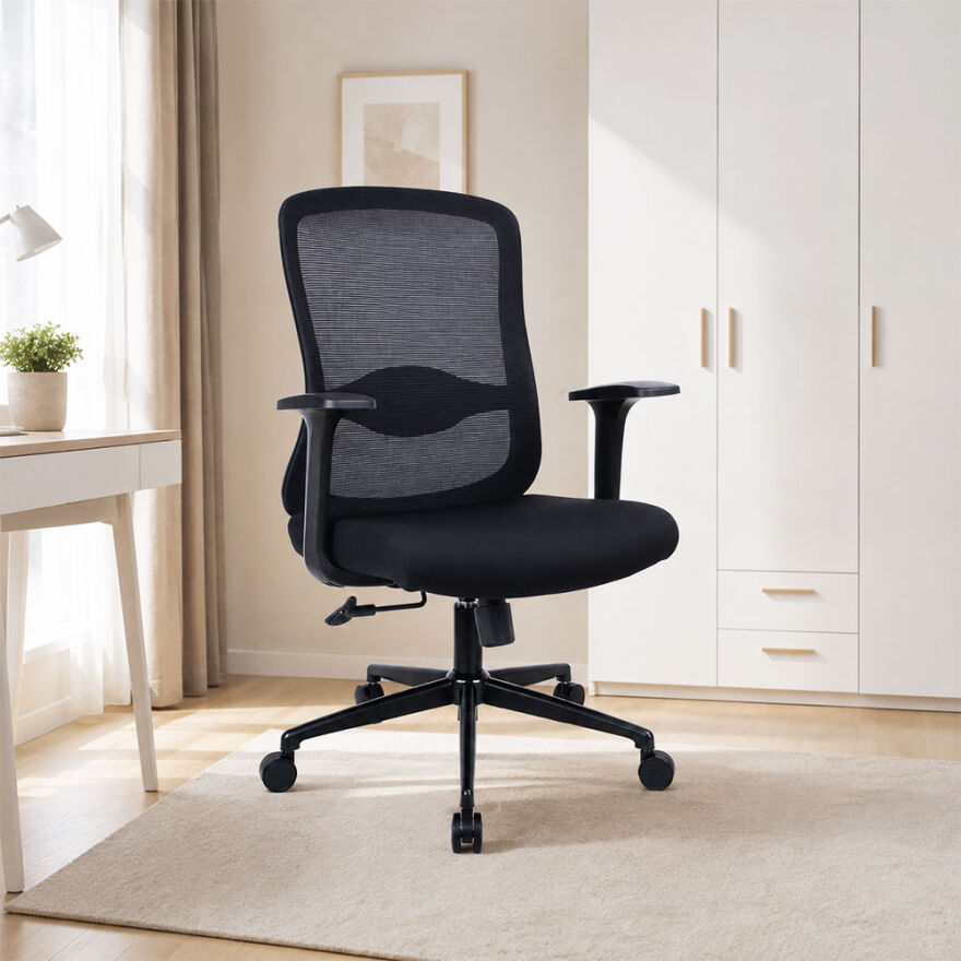 Ready-X Ergonomk Çalışma Koltuğu - File Siyah 68x99-109x66 cm - 4