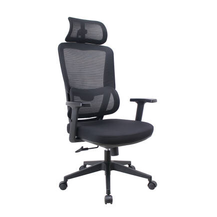 Reflex Full Ergonomic Yönetici ve Çalışma Koltuğu File Kumaş - Siyah 64x123-133x65 cm - 1