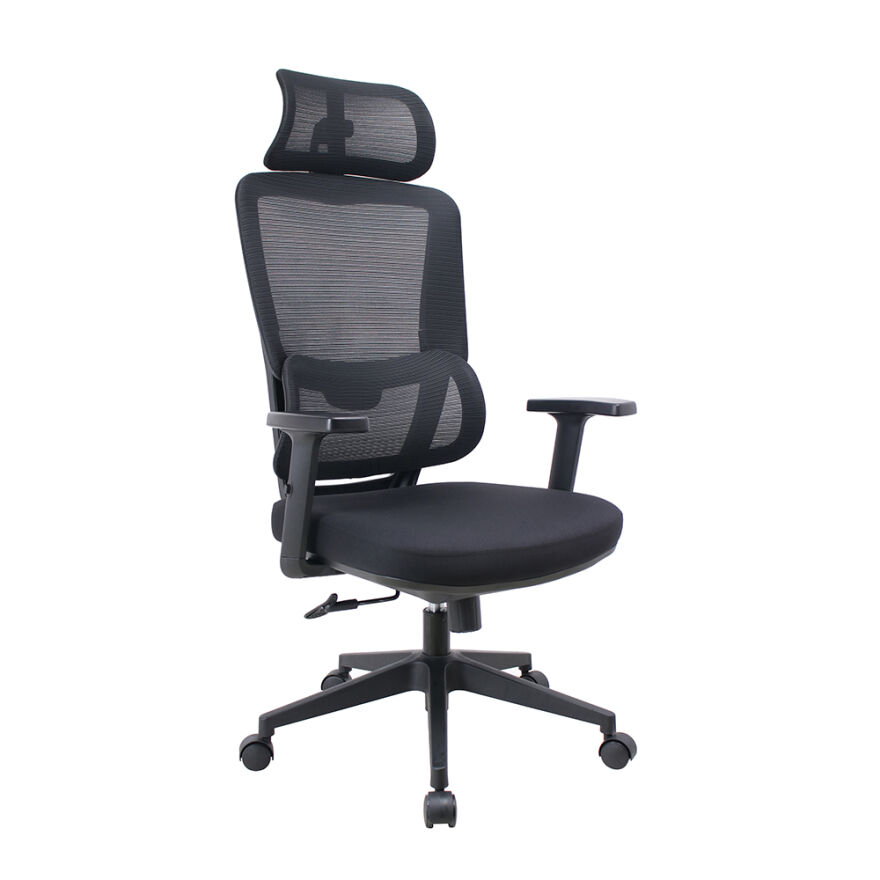 Reflex Full Ergonomic Yönetici ve Çalışma Koltuğu File Kumaş - Siyah 64x123-133x65 cm - 1