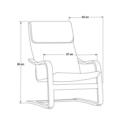 Relax Tv ve Dinlenme Koltuğu-Koyu Gri 67x95x83 cm (GxYxD) - 4