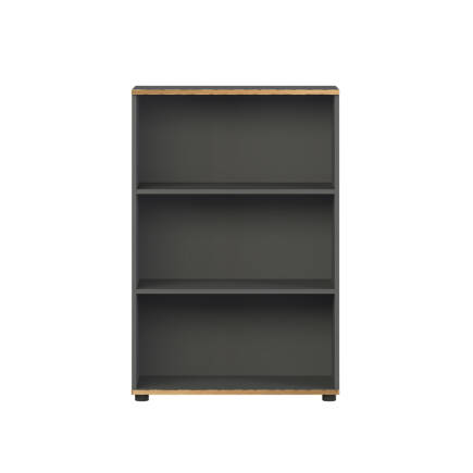 Rio 3 Raflı Kitaplık - Antrasit/Kontra 72x109x34 cm - 5
