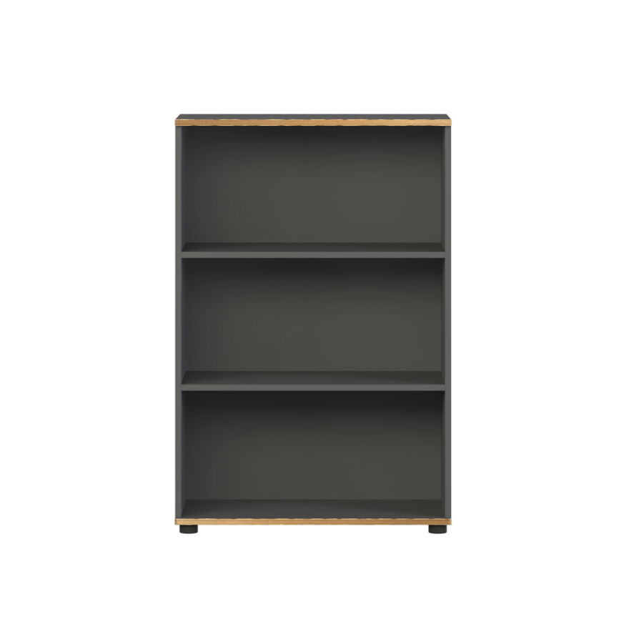 Rio 3 Raflı Kitaplık - Antrasit/Kontra 72x109x34 cm - 5