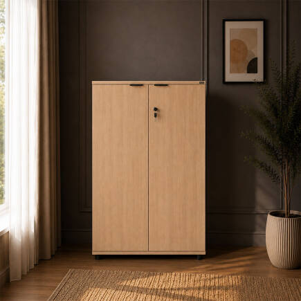 Rio 3 Raflı Kapaklı Kitaplık-Açık Ceviz(Tori) 72x109x34 cm (GxYxD) - 4