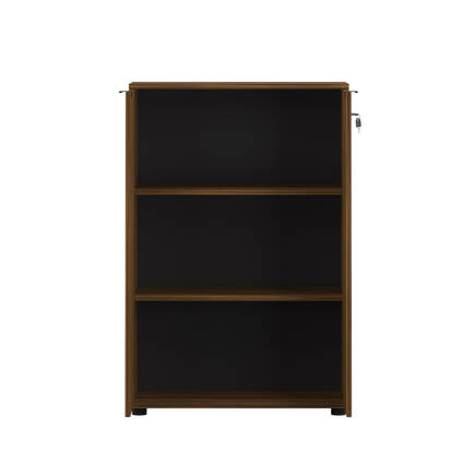 Rio 3 Raflı Kapaklı Kitaplık-Koyu Ceviz(Oslo Ceviz) 72x109x34 cm (GxYxD) - 4