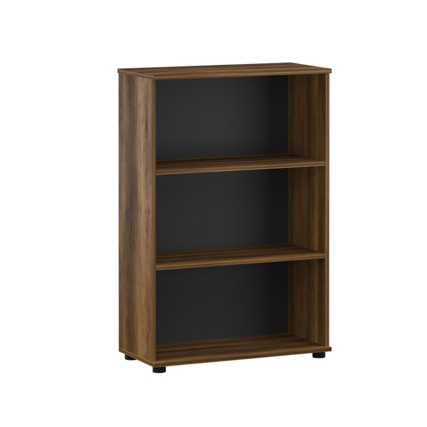 Rio 3 Raflı Kitaplık-Koyu Ceviz(Oslo Ceviz) 72x109x34 cm (GxYxD) - 3