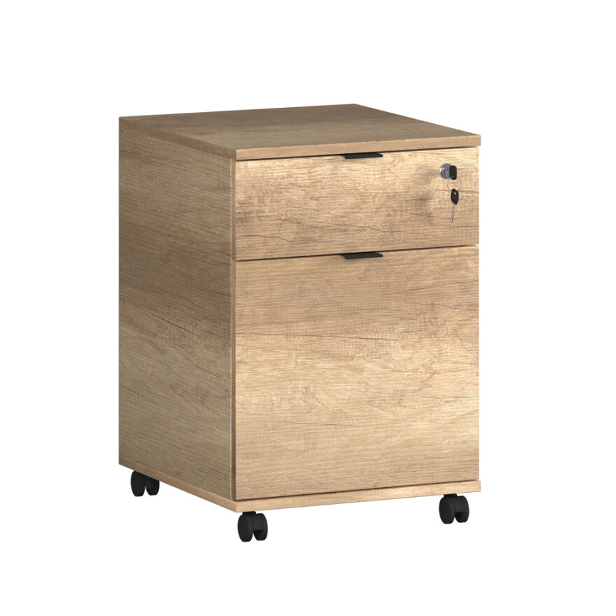 Rio Kilitli Çekmeceli Keson-Açık Ceviz (Tori) 41x61x45 cm (GxYxD) - 4