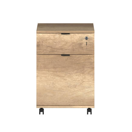 Rio Kilitli Çekmeceli Keson-Açık Ceviz (Tori) 41x61x45 cm (GxYxD) - 5