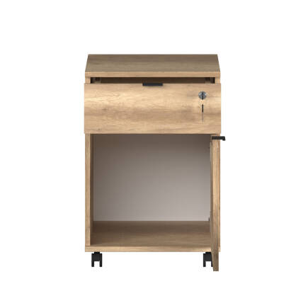 Rio Kilitli Çekmeceli Keson-Açık Ceviz (Tori) 41x61x45 cm (GxYxD) - 3