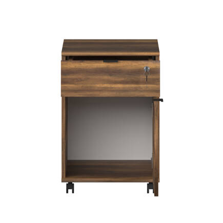 Rio Kilitli Çekmeceli Keson-Koyu Ceviz (Oslo Ceviz) 41x61x45 cm (GxYxD) - 6