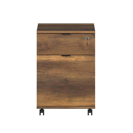 Rio Kilitli Çekmeceli Keson-Koyu Ceviz (Oslo Ceviz) 41x61x45 cm (GxYxD) - 5