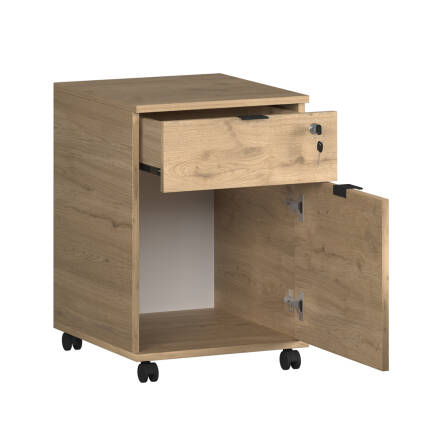 Rio Ofis Kilitli Çekmeceli Keson - Florida Meşe 41x61x45 cm - 2