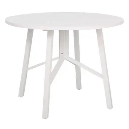Round Yuvarlak Yemek Masası - Beyaz 110x110x76 cm - 3