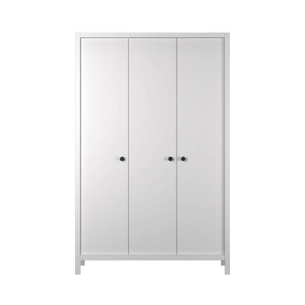 Rustik 3 Kapaklı Gardırop-Mat Beyaz 125x196x54 cm (GxYxD) - 8