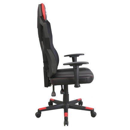 RYZE Breeze Oyuncu Koltuğu - RGB Siyah/Kırmızı 74x124-134x50 cm - 4