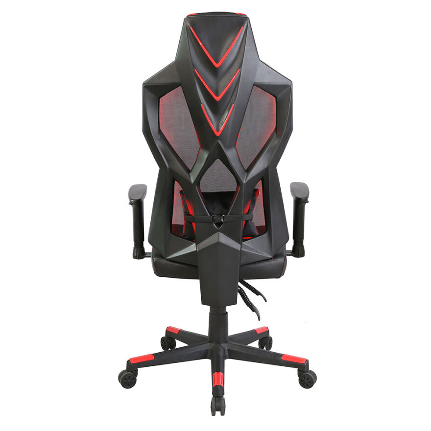 RYZE Breeze Oyuncu Koltuğu - RGB Siyah/Kırmızı 74x124-134x50 cm - 6