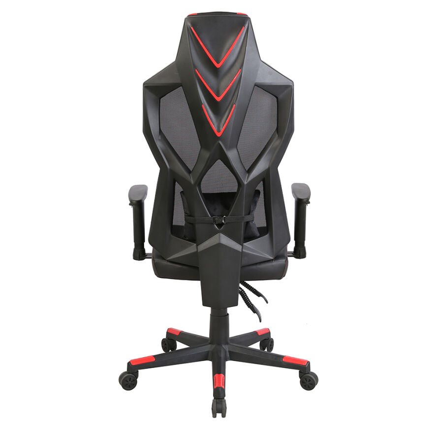 RYZE Breeze Oyuncu Koltuğu - RGB Siyah/Kırmızı 74x124-134x50 cm - 8