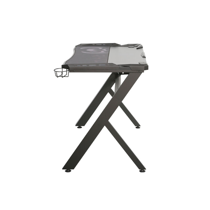 Ryze Extreme Karbon Fiber RGB Oyuncu Masası - Siyah 120x60x76 cm - 7