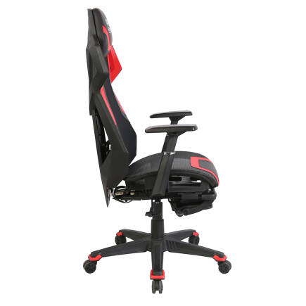 RYZE Techno-Cool Oyuncu Koltuğu - RGB - Siyah/Kırmızı 74x119-129x51 cm - 5