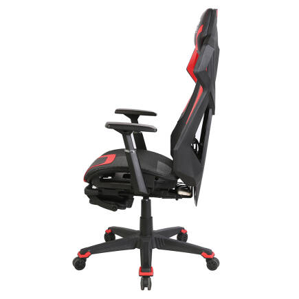 RYZE Techno-Cool Oyuncu Koltuğu - RGB - Siyah/Kırmızı 74x119-129x51 cm - 9