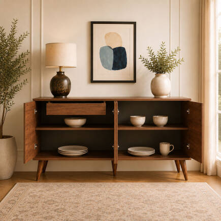 Sephia Yemek Odası Konsol - Oslo Ceviz 182x85x50 - 5