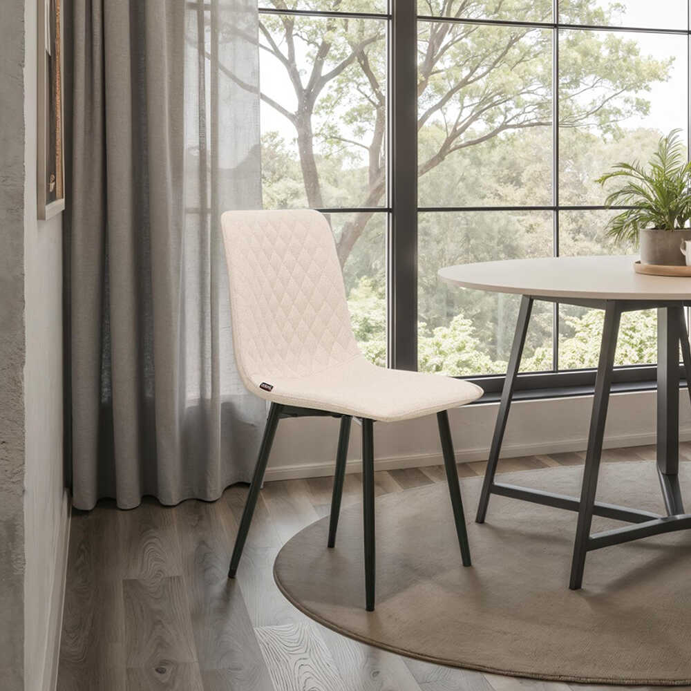 Simple Yemek Masası Sandalye - Vizon 43x55x86,5 cm