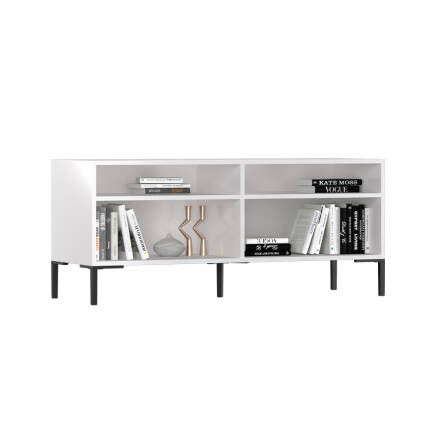 Roma Modüler Tv Ünitesi - Mat Lake Beyaz 120x53x48 cm (GxYxD) - 3