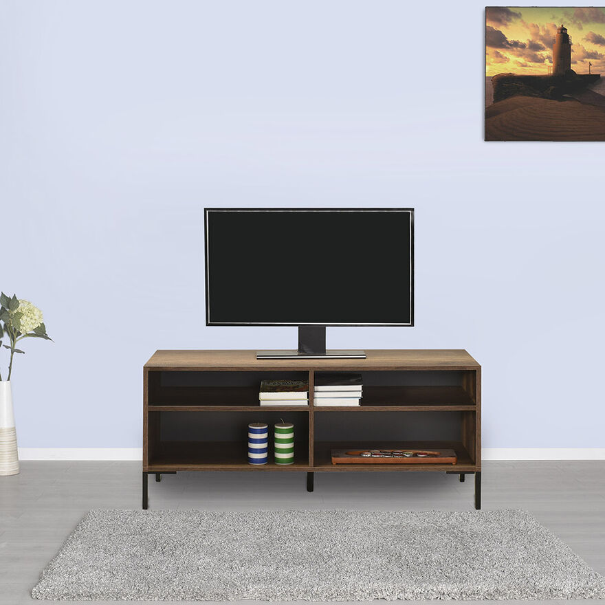 Roma Modüler Tv Ünitesi - Koyu Ceviz (Oslo Ceviz) 120x53x48 cm (GxYxD) - 6
