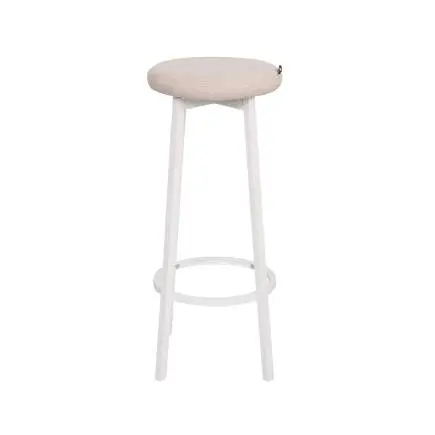 Step-Up 2 Tabureli Yüksek Ayaklı Raflı Mutfak Masa Takımı - Beyaz 100x50x100 - 6