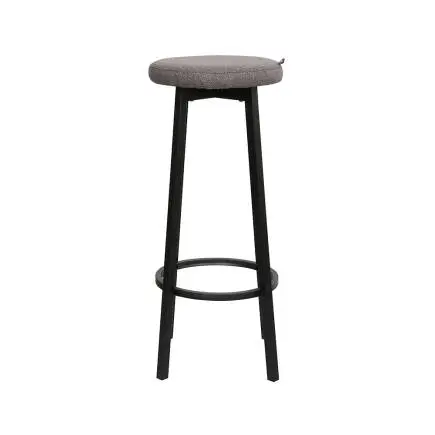Step-Up 2 Tabureli Yüksek Ayaklı Raflı Yemek Masası Ceviz/Siyah 100x50x100 - 11