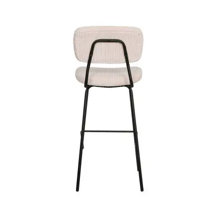 Stool Bar Sandalyesi - Vizon/Siyah 45x51x107 cm - 4