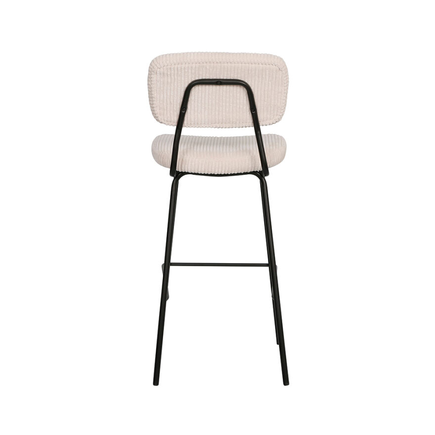 Stool Bar Sandalyesi - Vizon/Siyah 45x51x107 cm - 4
