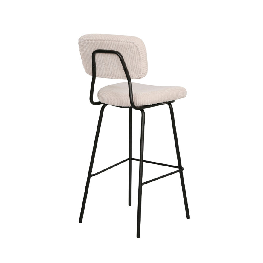 Stool Bar Sandalyesi - Vizon/Siyah 45x51x107 cm - 3