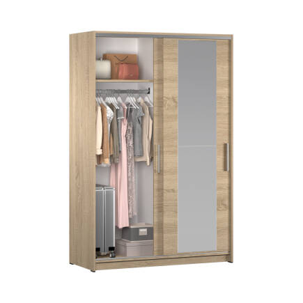 Sürgülü Aynalı Gardırop-Sonoma 120x182x52 cm (GxYxD) - 5