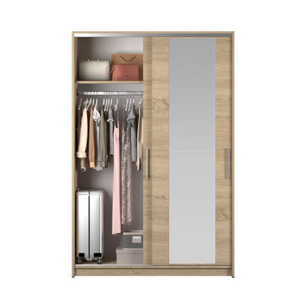 Sürgülü Aynalı Gardırop-Sonoma 120x182x52 cm (GxYxD) - 7