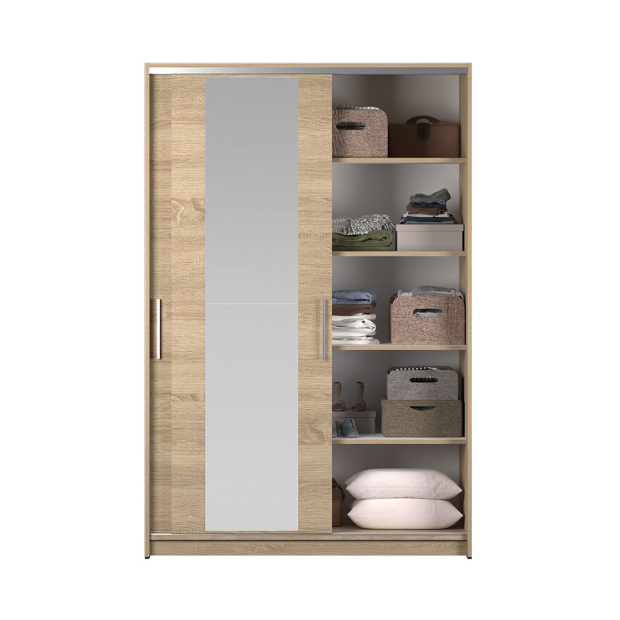 Sürgülü Aynalı Gardırop-Sonoma 120x182x52 cm (GxYxD) - 8
