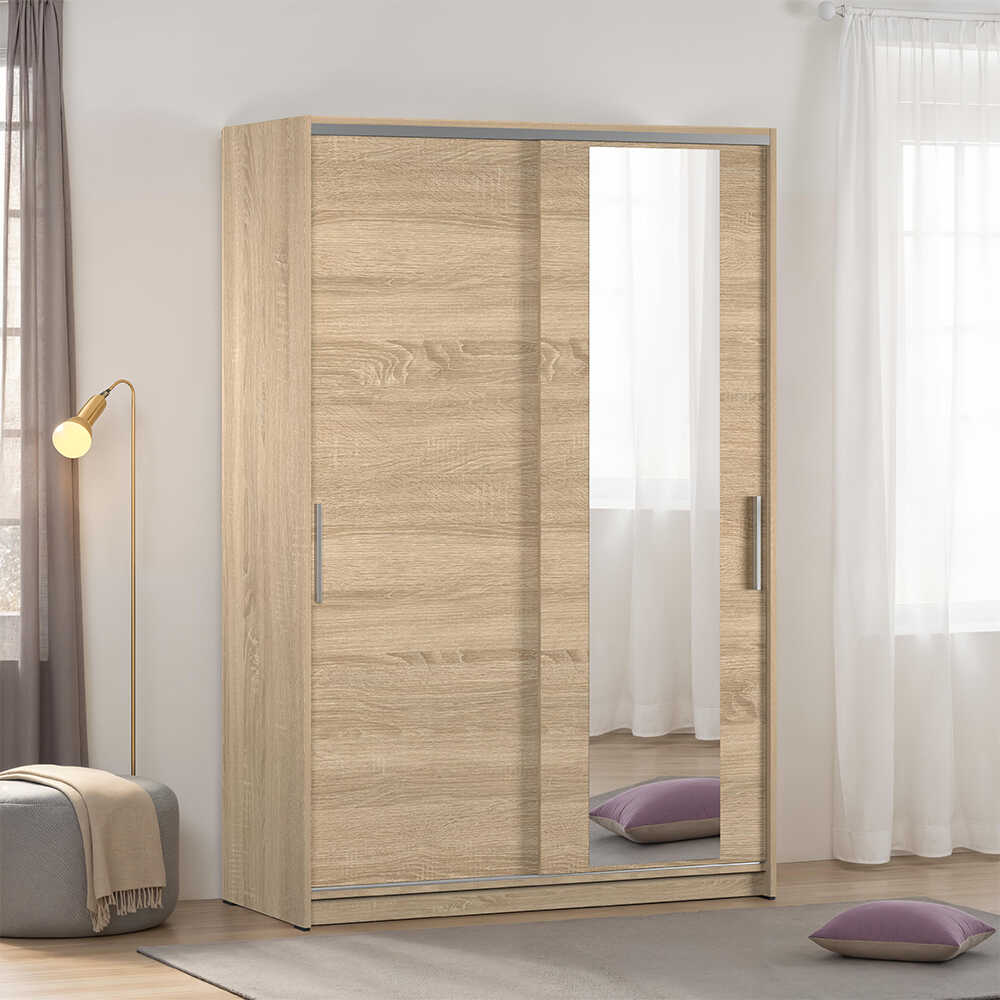 Sürgülü Aynalı Gardırop-Sonoma 120x182x52 cm (GxYxD)