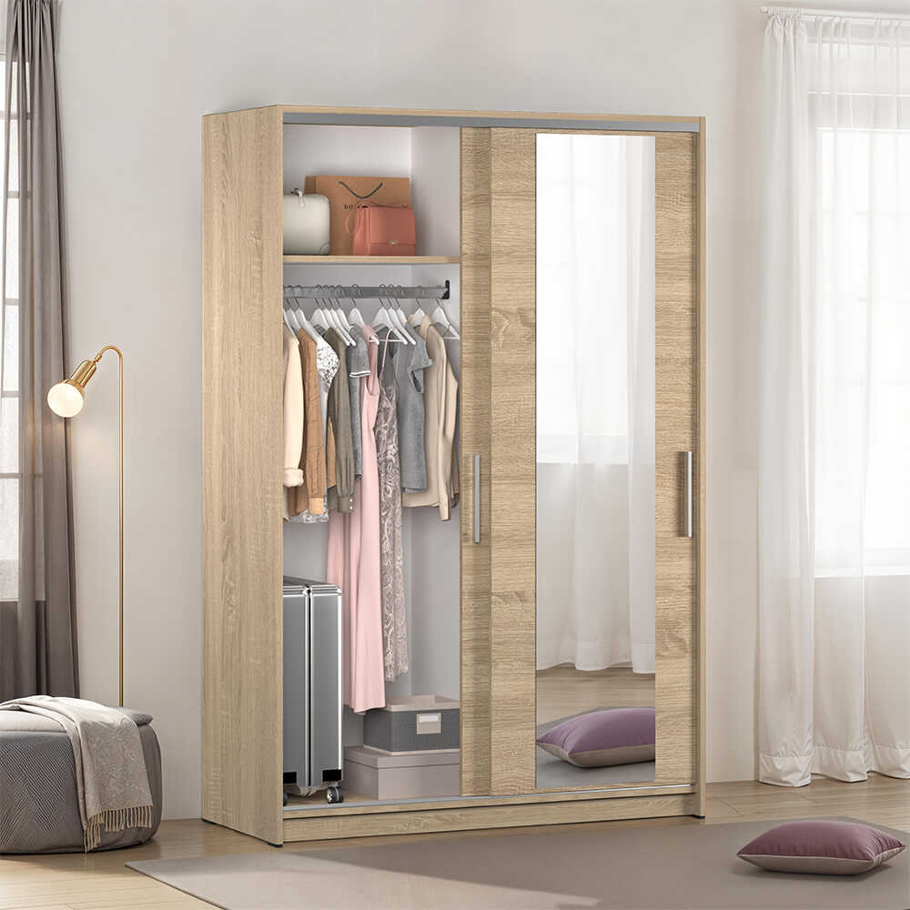 Sürgülü Aynalı Gardırop-Sonoma 120x182x52 cm (GxYxD) - Adore Mobilya (1)