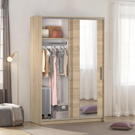 Sürgülü Aynalı Gardırop-Sonoma 120x182x52 cm (GxYxD) - Adore Mobilya (1)