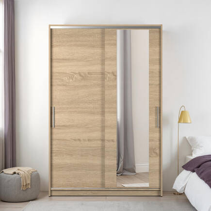 Sürgülü Aynalı Gardırop-Sonoma 120x182x52 cm (GxYxD) - 3