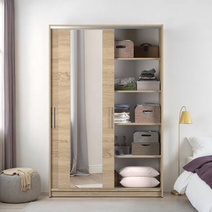 Sürgülü Aynalı Gardırop-Sonoma 120x182x52 cm (GxYxD) - 4