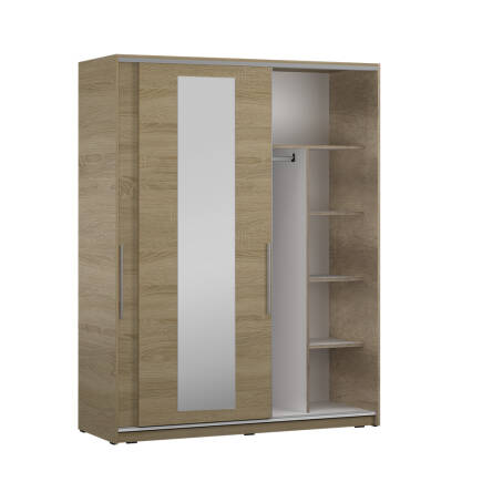 Sürgü Aynalı Gardırop-Sonoma 160x207x60 cm (GxYxD) - 6