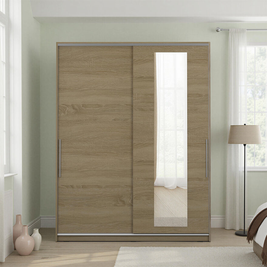 Sürgü Aynalı Gardırop-Sonoma 160x207x60 cm (GxYxD) - 4