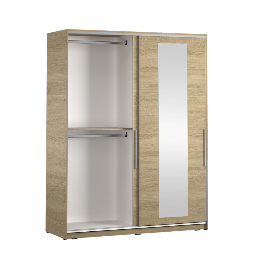 Sürgü Aynalı Gardırop-Sonoma 160x207x60 cm (GxYxD) - 7