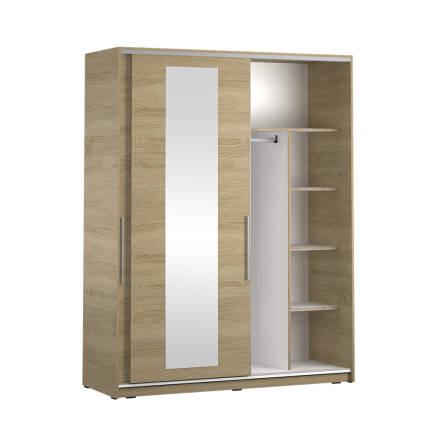 Sürgü Aynalı Gardırop-Sonoma 160x207x60 cm (GxYxD) - 8
