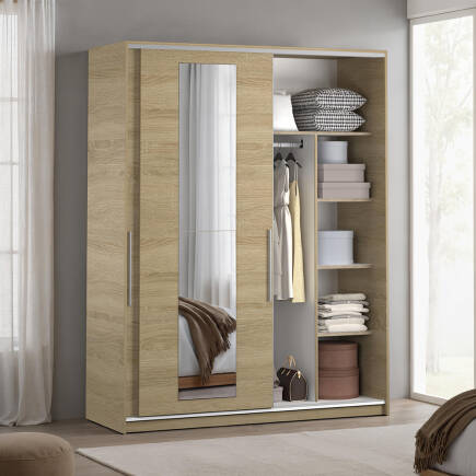 Sürgü Aynalı Gardırop-Sonoma 160x207x60 cm (GxYxD) - 3