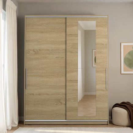 Sürgü Aynalı Gardırop-Sonoma 160x207x60 cm (GxYxD) - 4