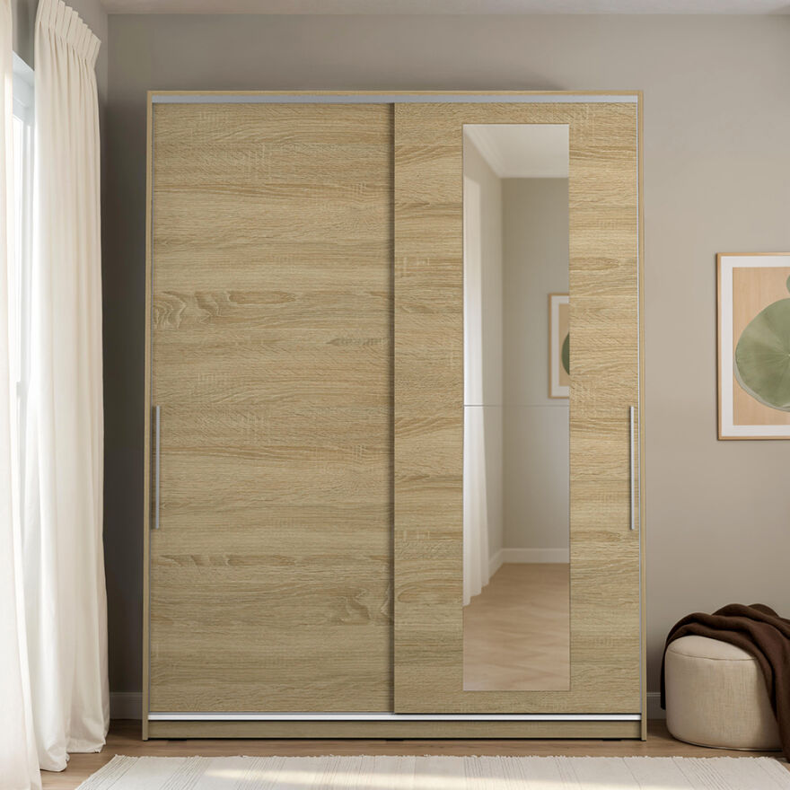 Sürgü Aynalı Gardırop-Sonoma 160x207x60 cm (GxYxD) - 4