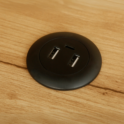 T-Cross Raflı Çalışma Masası - Ceviz/Siyah 115,5x106x55 cm - 8