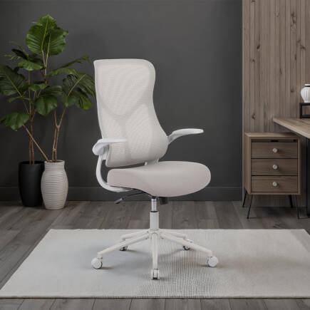 Techno Rest File Sırtlı Çalışma Koltuğu-Bej-Gri 65x110-120x67 cm (GxYxD) - 4