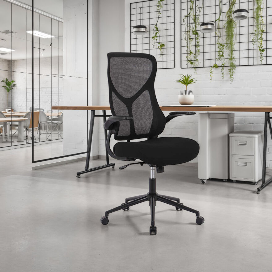 Techno Rest File Sırtlı Çalışma Koltuğu-Siyah 65x110-120x67 cm (GxYxD) - 4
